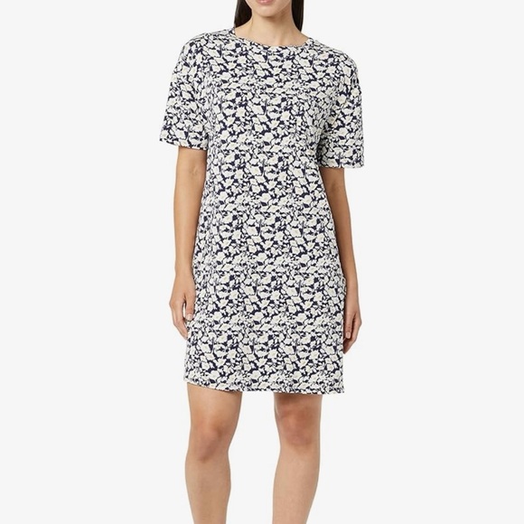 Amazon Essentials Other - Amazon Essentials Knit Jersey Sleep Tee Nightdress - L - Navy & White Floral